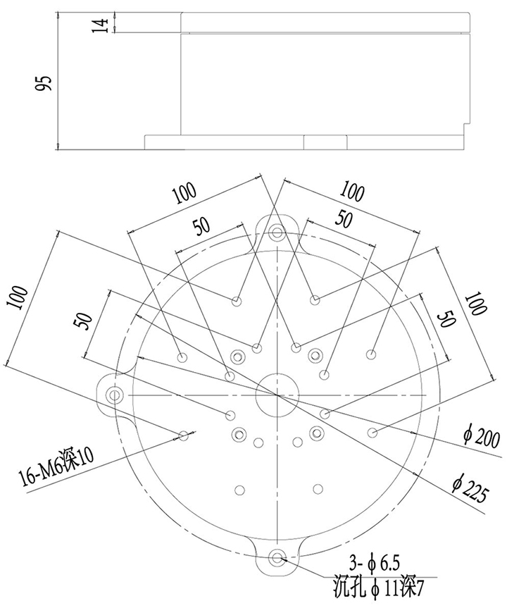 手动旋转台